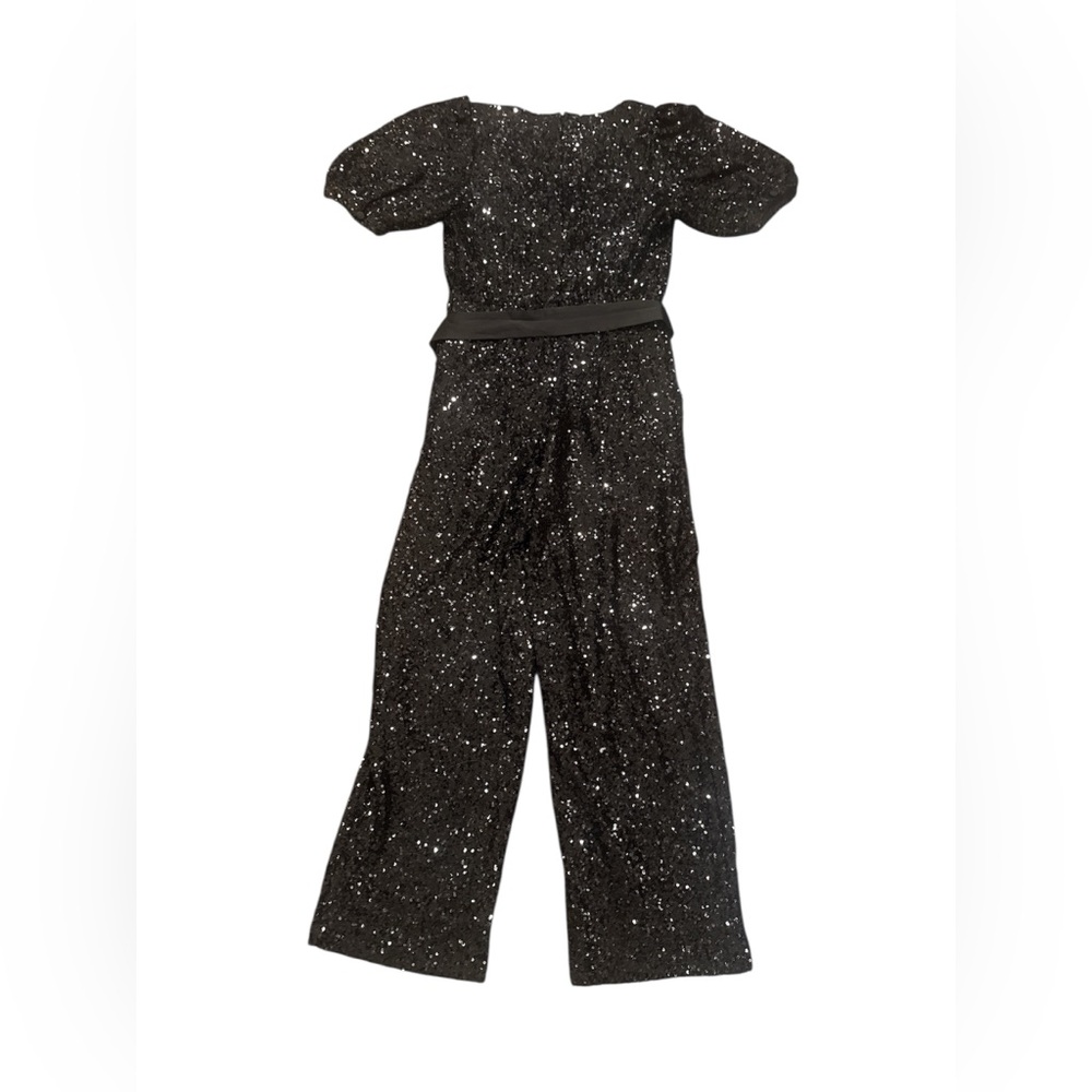 LOFT Black Sequin Jumpsuit - Picture 5 of 7
